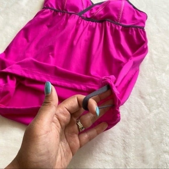 Lululemon Rehearsal Tank Built in Bra Paris Pink Size 4 - Picture 6 of 12